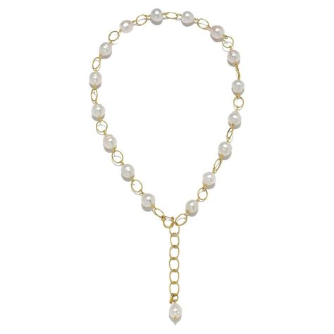 Faye Kim 18 Karat Gold Golden South Sea Pearl Pearl Necklace For Sale ...