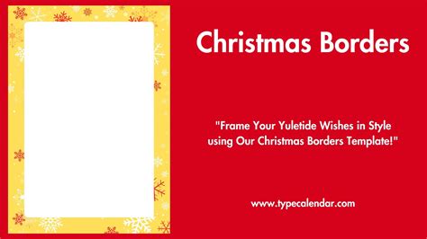 Free Printable Christmas Border Templates [Word, PSD]