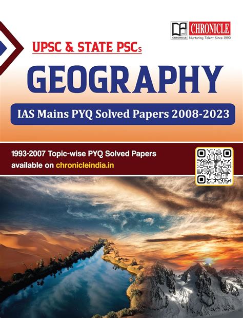 Chronicle Geography IAS Mains PYQ Solved Papers 2008 to 2023 English ...