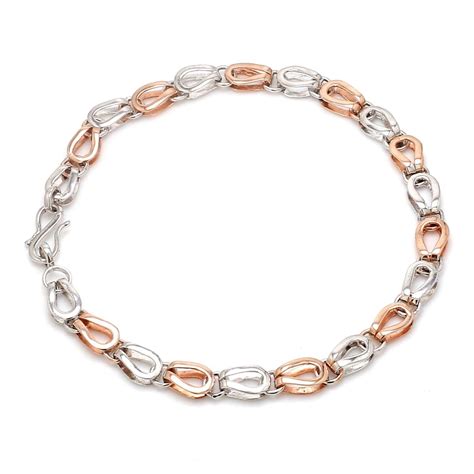 Jewelove™ Bangles & Bracelets Platinum & Rose Gold Bracelet for Men JL ...