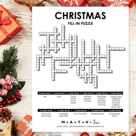 Free Printable Christmas Puzzles For Middle School