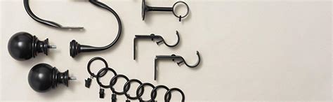 Buy AmazonBasics Decorative Curtain tie Back, Set of 2, Black Online at ...