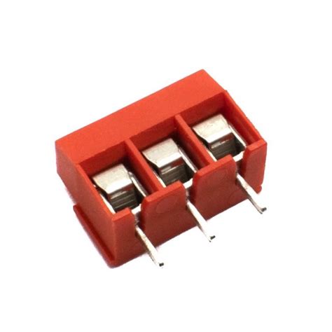 Buy PCB Screw Terminal Block - 3 Pin Wire to Board Connector - 5mm ...