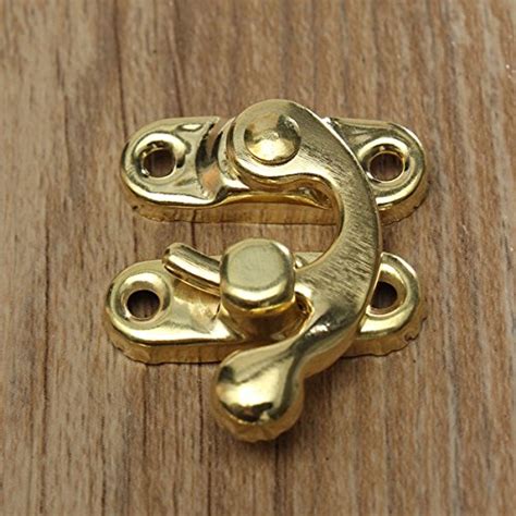 Antique Decorative Jewelry Wooden Box Hasp Latch Lock with Screw ...