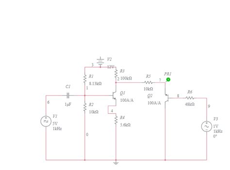 Image result for Amplitude Modulation Use 2 Transistor in Multisim