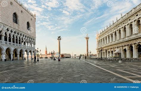 Panoramic View To San Marco Square in Venice Stock Image - Image of ...