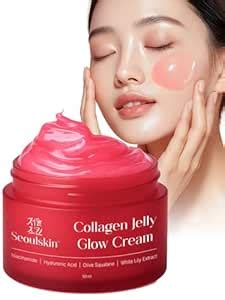 SeoulSkin Collagen Jelly Glow Cream | Red Jelly Face Cream for Glowing ...