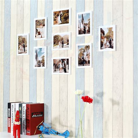 Art Street - Parallel Set of 9 Individual White Wall Photo Frame 6x8 ...