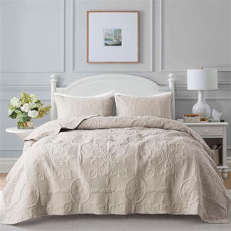 Amazon.com: Damask Quilt Twin Size Bedding Sets with Pillow Sham, Boho ...