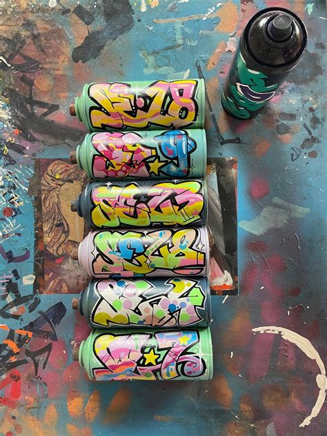 Custom Graffiti/street Art on Spray Cans - Etsy