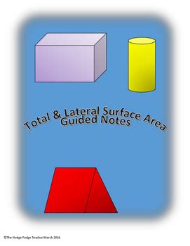 Image result for Surface Area Notes