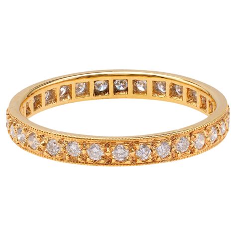 Tiffany and Co. Soleste 18k Yellow Gold Full Circle Diamond Eternity ...