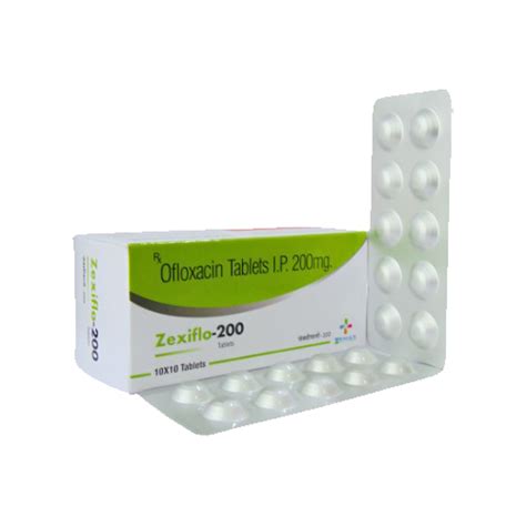 Zexiflo 200 - Ofloxacin Tablets I.P. 200mg. - Zemax Pharma