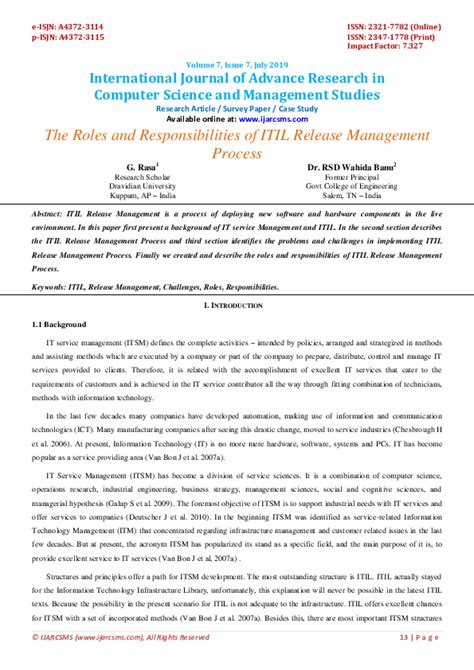 ITIL Release Management Process Flow 的图像结果