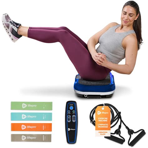 LifePro Vibration Plate Exercise Machine - Whole Body Workout Vibration Fitness Platform w/ Loop ...
