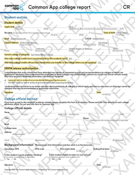 Disciplinary Clearance Process | Common Application: College Report ...