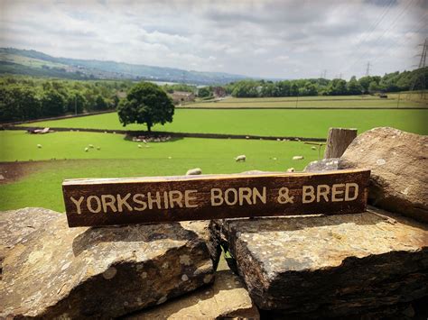 Yorkshire Born & Bred Wooden Sign Rustic Vibe Size Large | Etsy UK