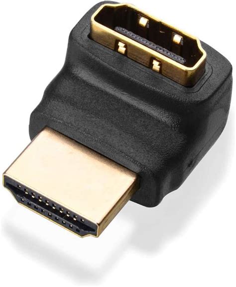 Storite 30cm 2 Pack Short Length 19 Pin HDMI 2.0 Male to Female 4K ...