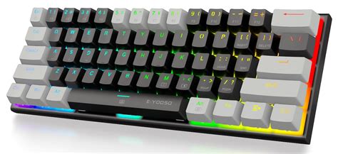 E Yooso 60 Wired Mechanical Gaming Keyboard Rgb Backlit Ultra ...
