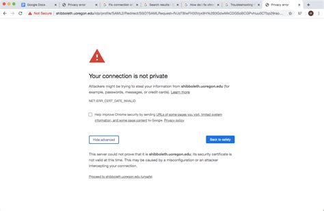 Google Website Privacy Error 的图像结果
