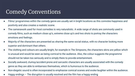 A2 Level Media Comedy Drama Codes & Conventions | PPTX