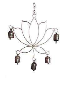 New Zummar House Handmade Lotus Chime with Copper Coated Kutch Metal ...