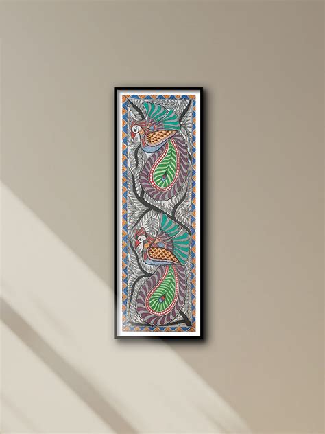 Buy Authentic Peacock Wall Decor | Madhubani Painting