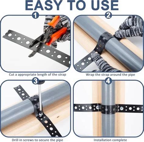 Perforated Metal Strap for Pipe Support Pipe Hanger Strap Metal ...