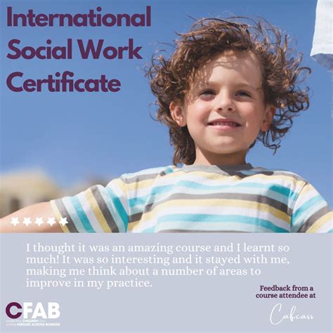 Did you know that CFAB offer an International Social Work Certificate ...