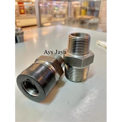 Jual Double Nepel Reducer Besi A105 3000 Psi NPT 1 1/2 x 1 1/4 Inchi ...