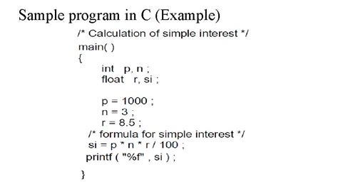 Basic C Program Sample 的图像结果