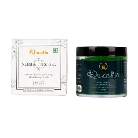 Neem & tulsi gel Anti-acne, removes dirt & purify skin cleansing ...