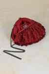 Buy Red Crystals, Diamonds, Beads Opal Tassel Clutch With Handle by ...