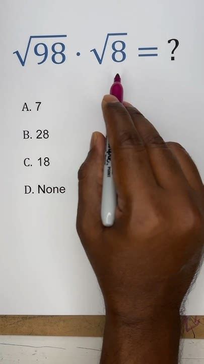 Square root of 98 times 8 - YouTube