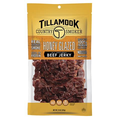Tillamook Country Smoker Honey Glazed Beef Jerky 10 oz | Shipt