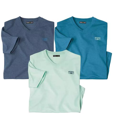 3er-Pack T-Shirts Spring mit V-Ausschnitt | Atlas For Men