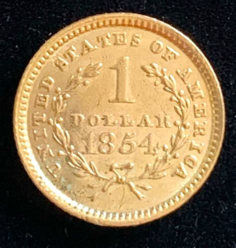 GOLD 1854 US ONE DOLLAR GOLD COIN | Property Room