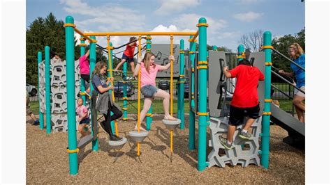 Baden Academy Charter School - Playground Climbing Fun!