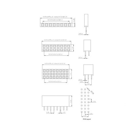 0.100" (2.54 mm) Female Header: 1x2-Pin, Straight at MG Super Labs India
