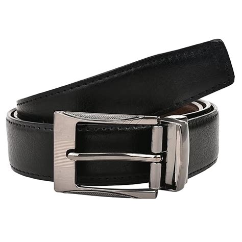 Buy CREATURE Reversible Pu-Leather Formal Belt For Men(Color-Black ...