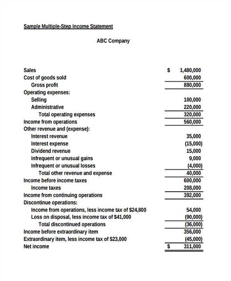 100+ Income Statement Examples to Download