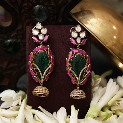 Kandan Polki Designer Earrings @ ₹1,450 | Free Delivery