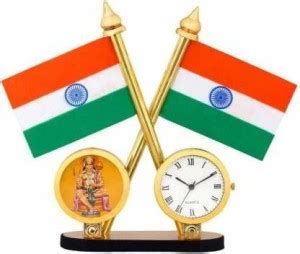 KRISHNA AUTO Indian Flag Double Sided Wind Watch with Lord Hanuman Ji ...
