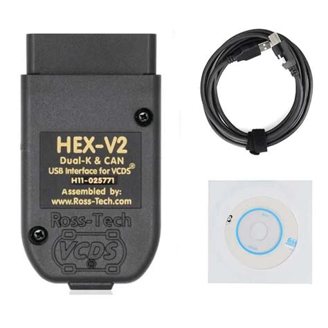 VCDS 24.7 Scanner Tool Cable OBD2 Diagnostic Multi-language HEX V2 ...