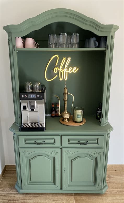 DIY Kaffeebar, piniengrün | Kaffeebar diy, Einrichten und wohnen ...