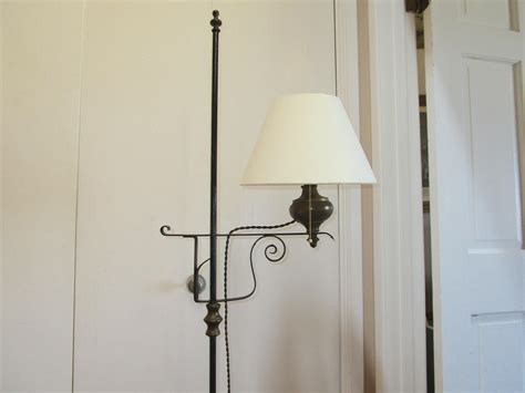 Early 1900s Vintage Colonial Style Wrought Iron Tripod Scrollwork Floor ...