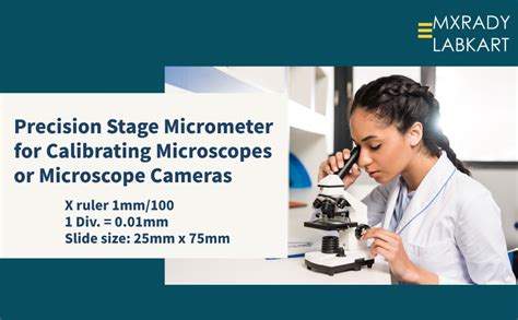 MxRady ERMA ® Stage Micrometer Horizontal Slide 1 mm-100 division ...