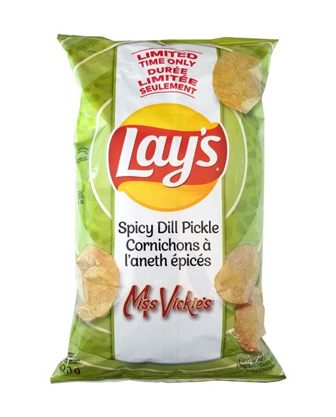 Spicy Dill Pickle Chips Vickie's at Dorothy Hood blog