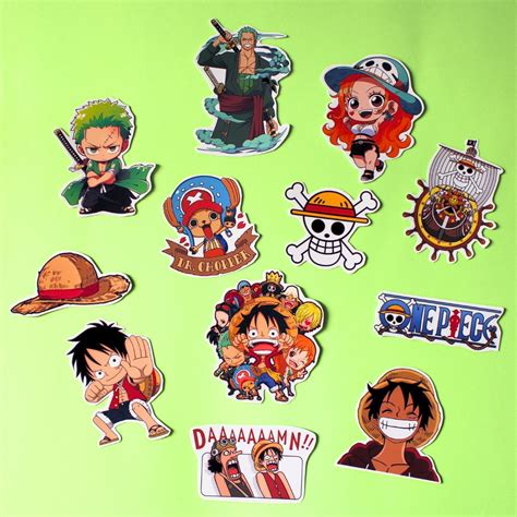 Set 12 Stickers One Piece - Manic