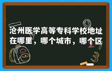 沧州医学高等专科学校2021年高职单独考试招生简章-掌上高考